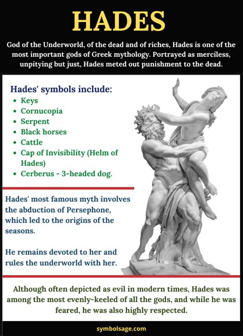 hades greek mythology facts.